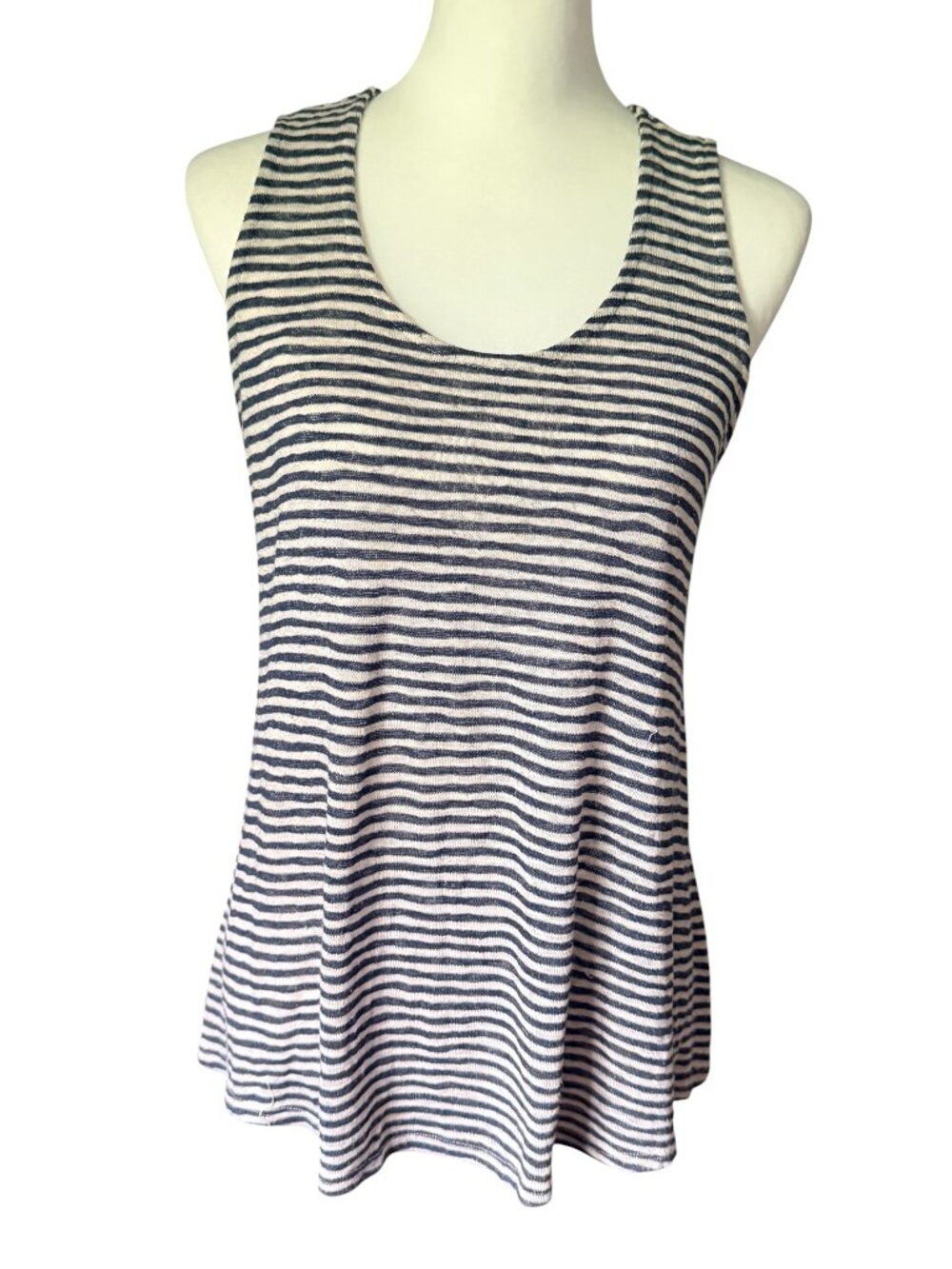 W5 Women's Tank White and Blue Size Small